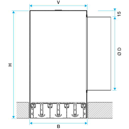 LINED® Combined - Aluminium