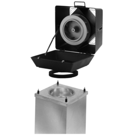 Dach-Turbo-Ventilator 110mm Edelstahl - Leiser Kanaldachventilator Für Dachboden